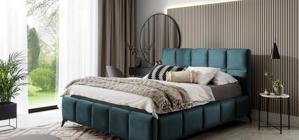 Mist Upholstered Bed With Container 140x200 cm