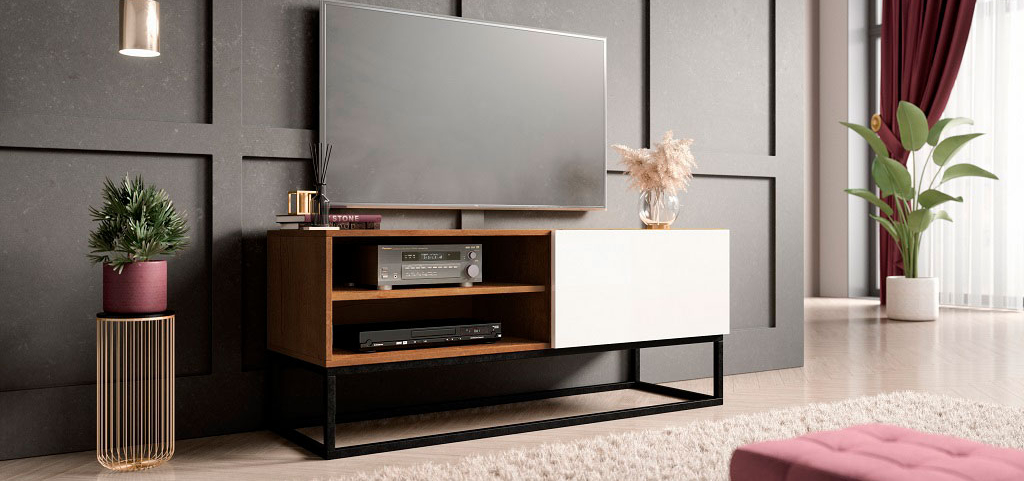 Media Cabinet Avorio