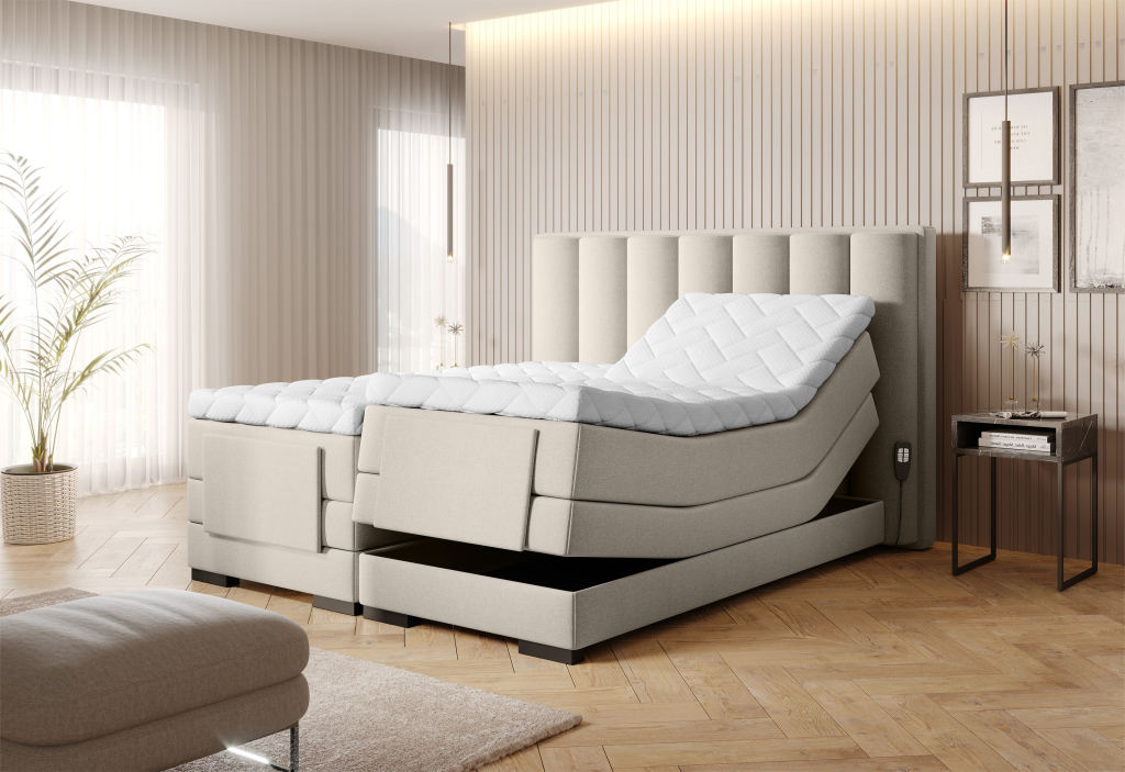Continental Bed With Electric Adjustment Veros 140x200cm 