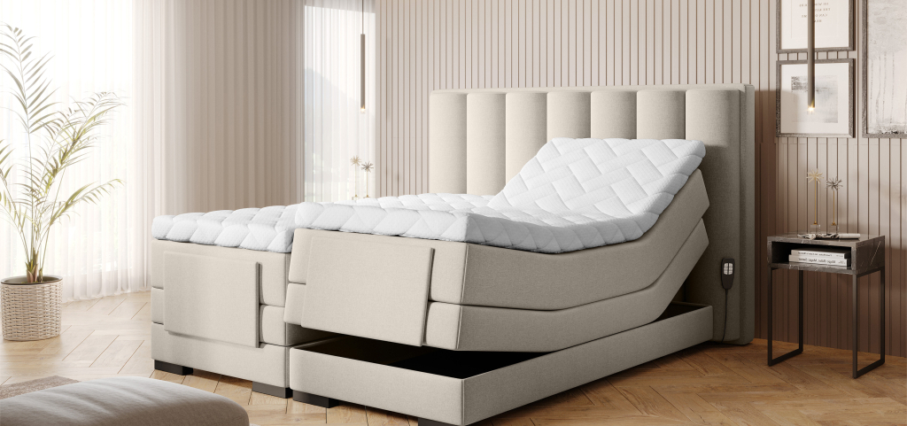 Continental Bed With Electric Adjustment Veros 140x200cm 