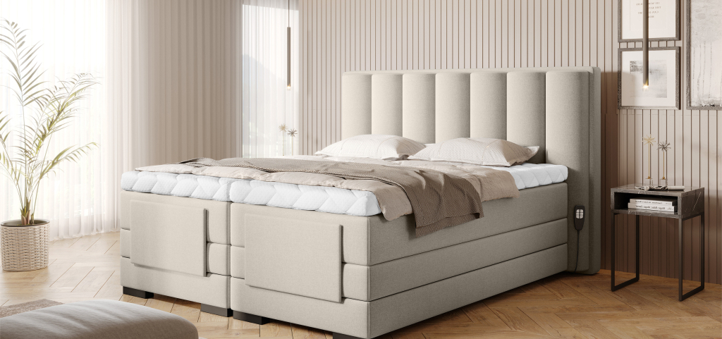 Continental Bed With Electric Adjustment Veros 140x200cm 