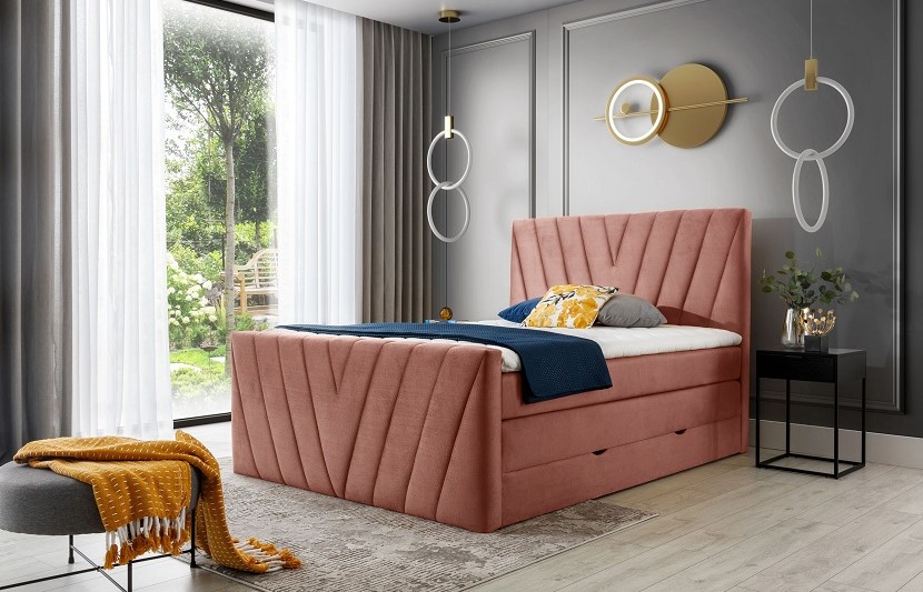 Candice Continental Bed With Container 160x200cm