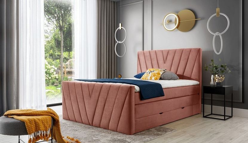 Candice Continental Bed With Container 140x200cm