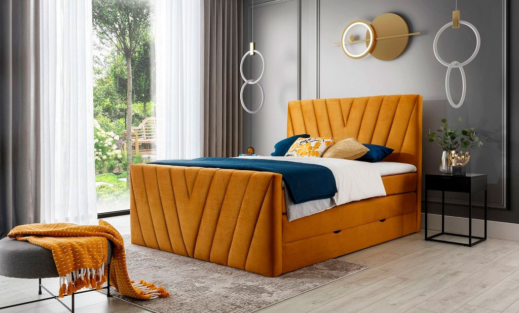 Candice Continental Bed With Container 180x200cm