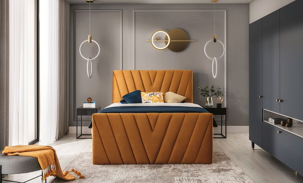 Candice Continental Bed With Container 160x200cm