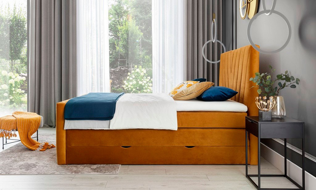 Candice Continental Bed With Container 160x200cm