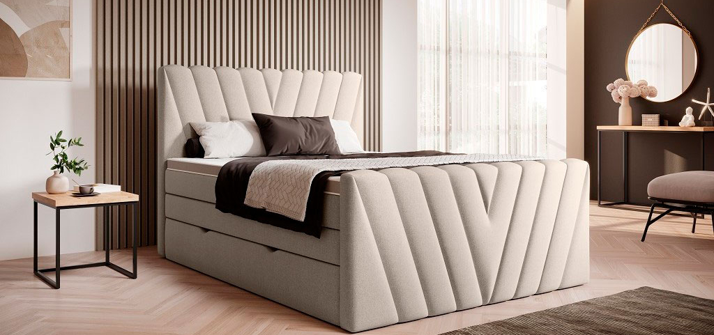 Candice Continental Bed With Container 160x200cm