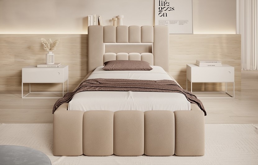 Lamica Upholstered Bed With Container 90x200