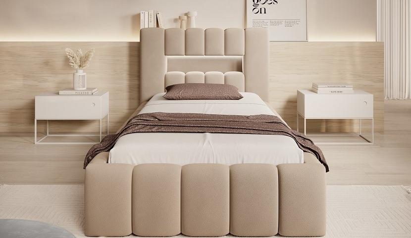 Lamica Upholstered Bed With Container 90x200