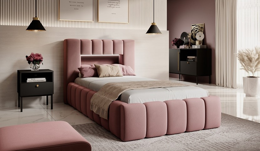 Lamica Upholstered Bed With Container 90x200