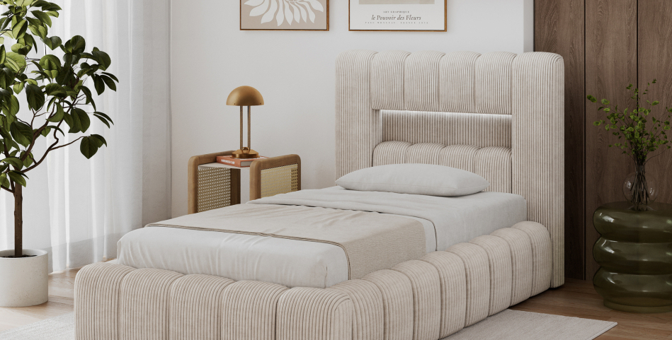 Lamica Upholstered Bed With Container 90x200