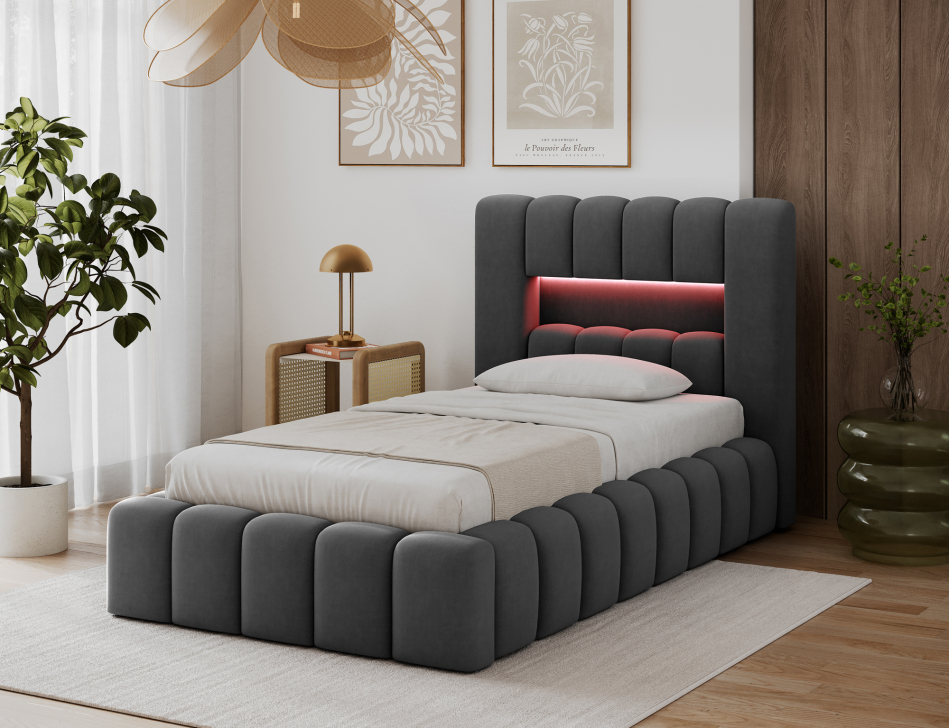 Lamica Upholstered Bed With Container 90x200