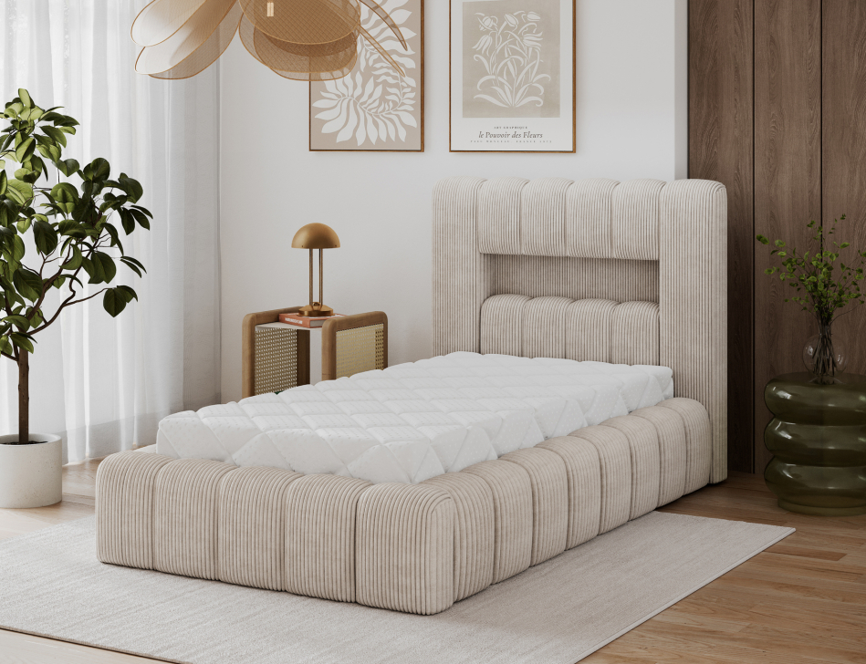 Lamica Upholstered Bed With Container 90x200
