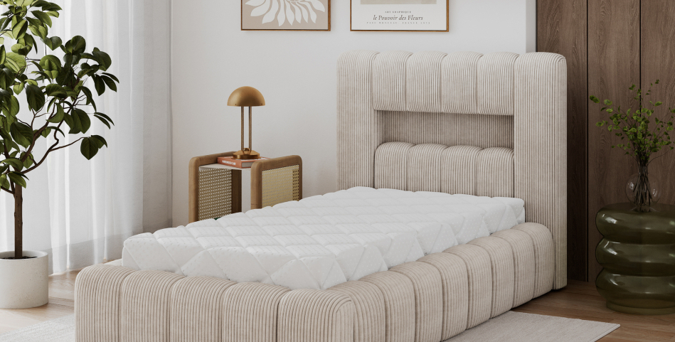 Lamica Upholstered Bed With Container 90x200