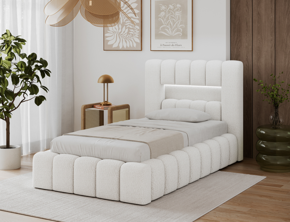Lamica Upholstered Bed With Container 90x200