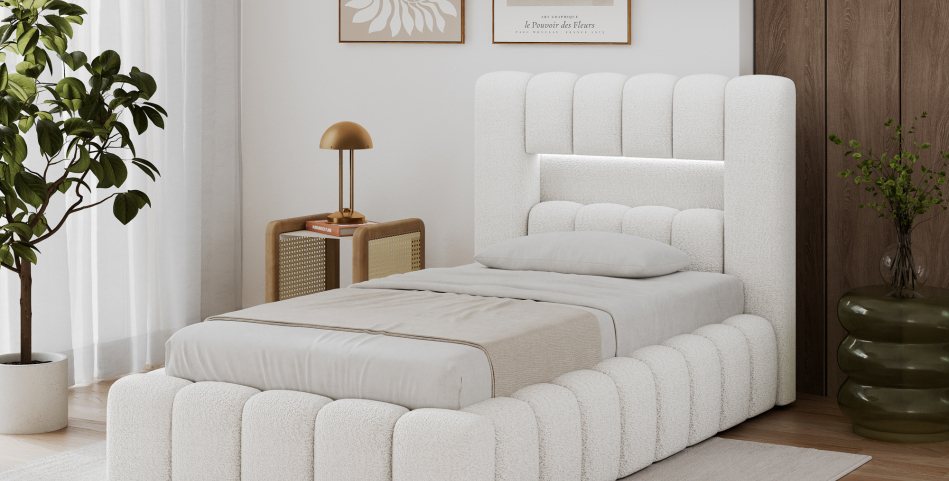 Lamica Upholstered Bed With Container 90x200