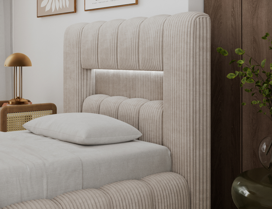 Lamica Upholstered Bed With Container 90x200