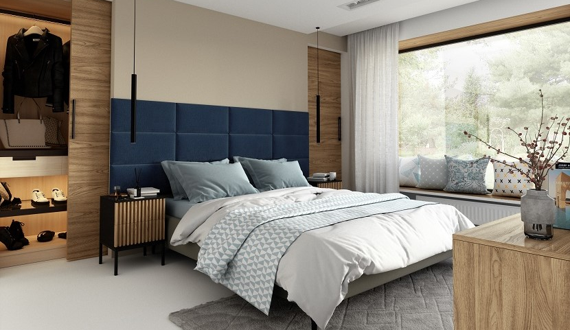 Quadratta 240x90cm Upholstered Panel Set
