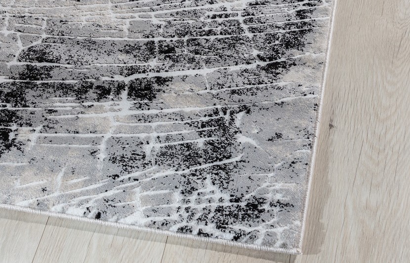 Bardot Grey modern rug 160x220cm