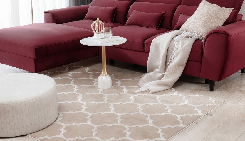 Elsher Beige living room rug 80x150cm