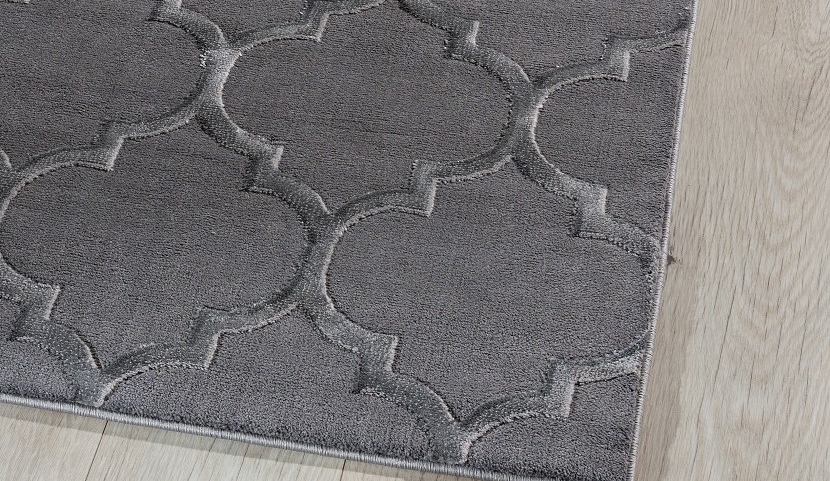 Elsher Grey living room rug 80x150cm