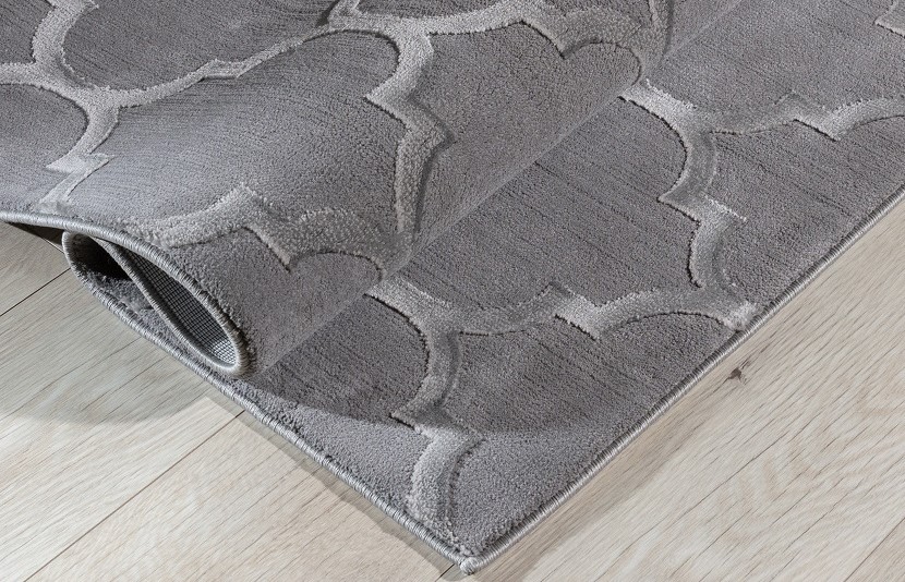 Elsher Grey living room rug 80x150cm