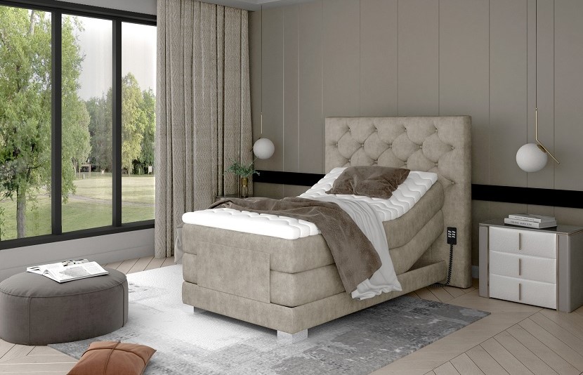 Continental Bed With Electric Adjustment Clover 90x200cm