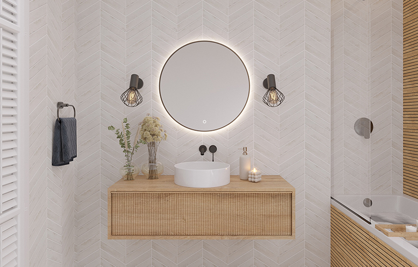 Divissi A Mirror With Lighting