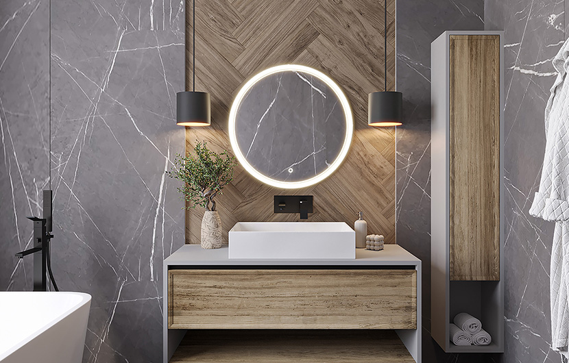 Orandiu L Mirror With Lighting