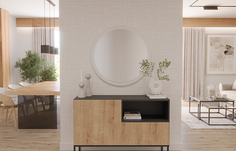 Orandiu L Mirror With Lighting