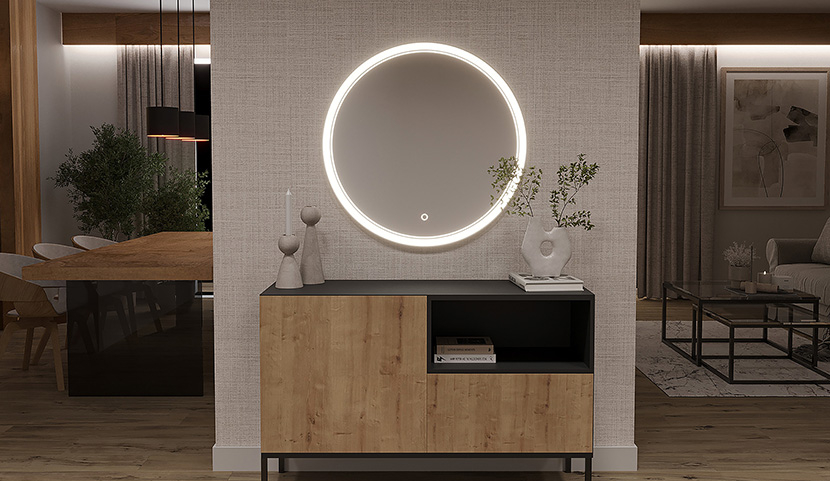 Orandiu L Mirror With Lighting