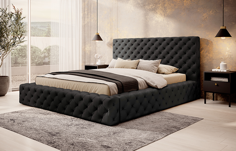 Princce Upholstered Bed With Container 140x200 cm