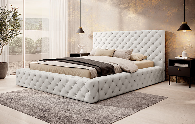 Princce Upholstered Bed With Container 160x200 cm