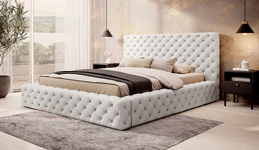 Princce Upholstered Bed With Container 140x200 cm