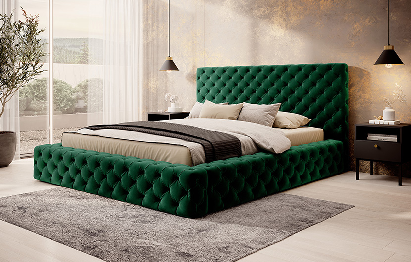 Princce Upholstered Bed With Container 180x200 cm