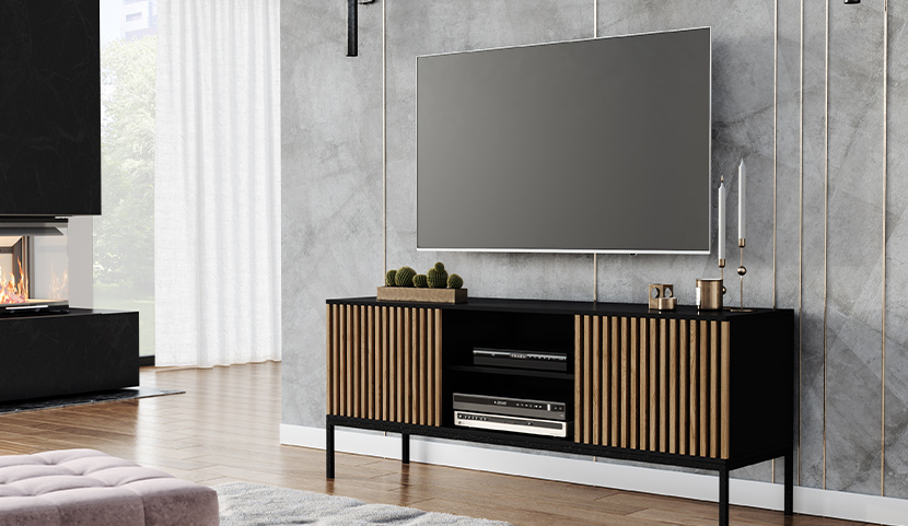 Meorati Freestanding Media Cabinet