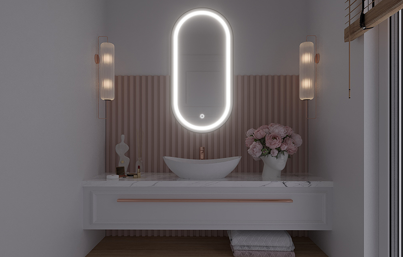 Robienti L Mirror With Lighting