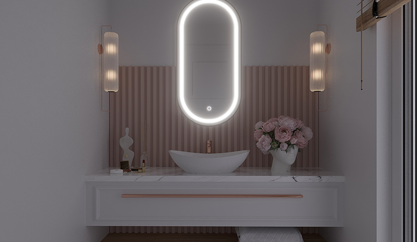 Robienti L Mirror With Lighting