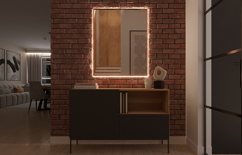 Vixisse A Mirror With Lighting