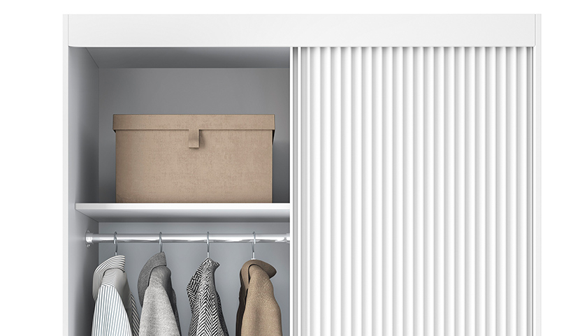 Biancco II with a mirror, 60x120 cm