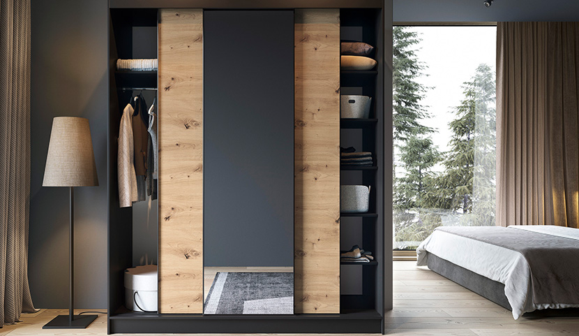 Esville III with a mirror, 60x180 cm