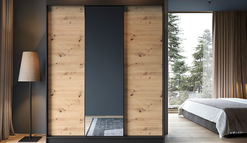 Esville III with a mirror, 60x180 cm