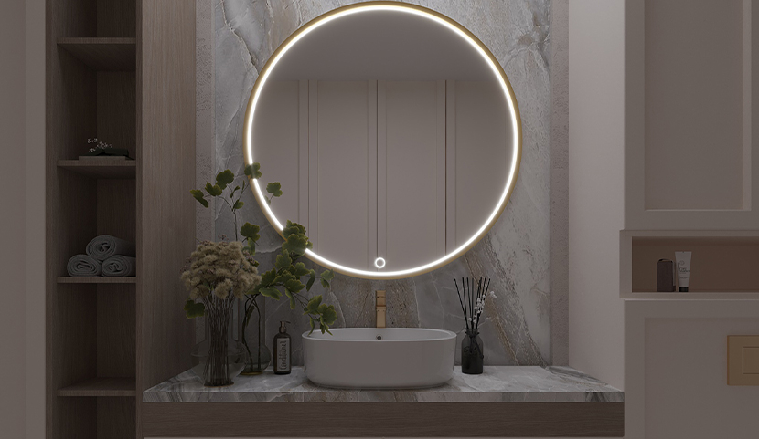 Gerbinie L Mirror With Lighting