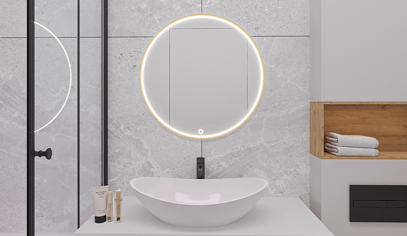 Gerbinie L Mirror With Lighting