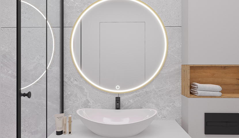 Gerbinie L Mirror With Lighting