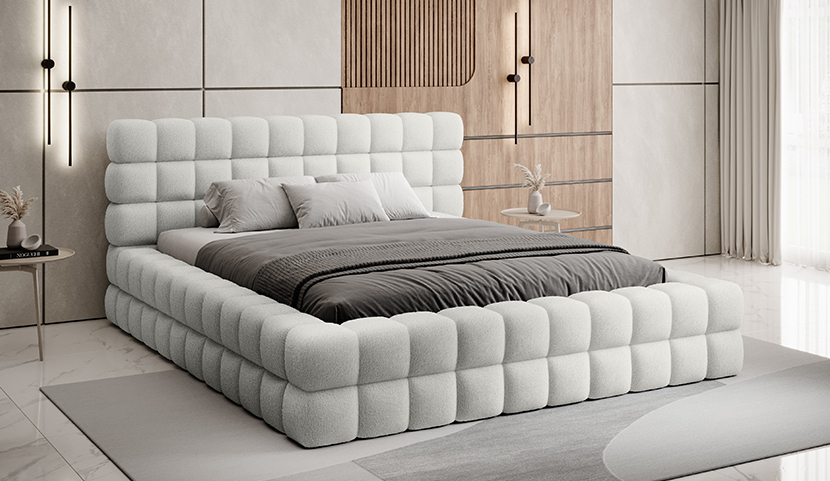 Dizzle Upholstered Bed With Container 160x200 cm