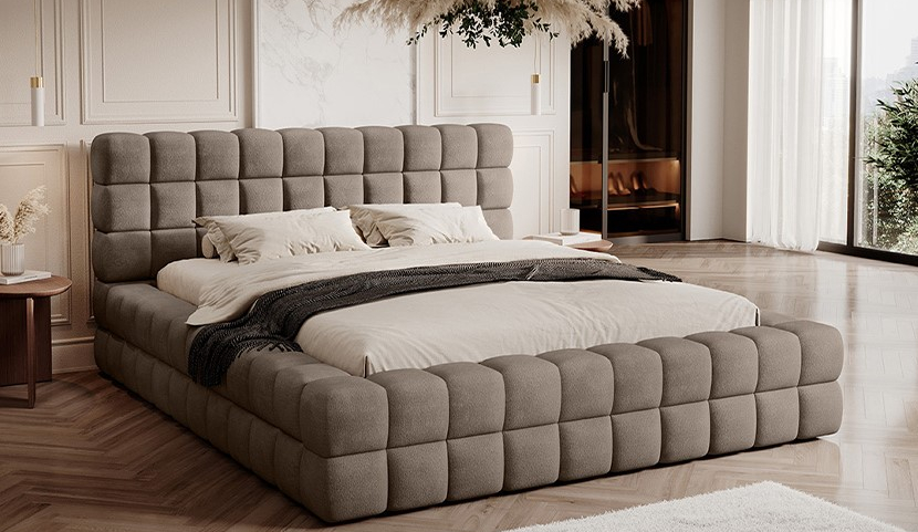 Dizzle Upholstered Bed With Container 160x200 cm