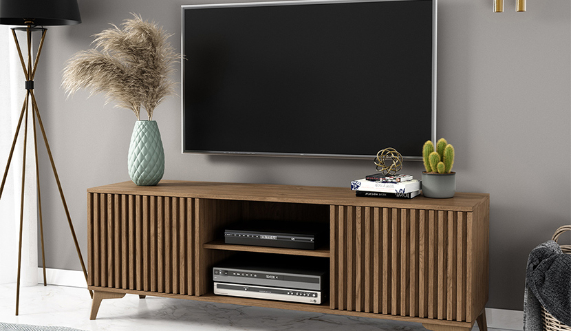 Entsian Freestanding Media Cabinet