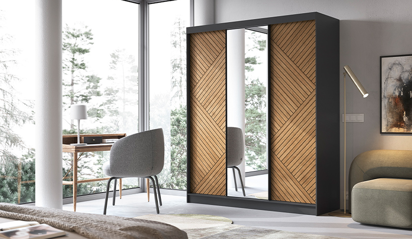 Marrphy III with a mirror, 60x180 cm