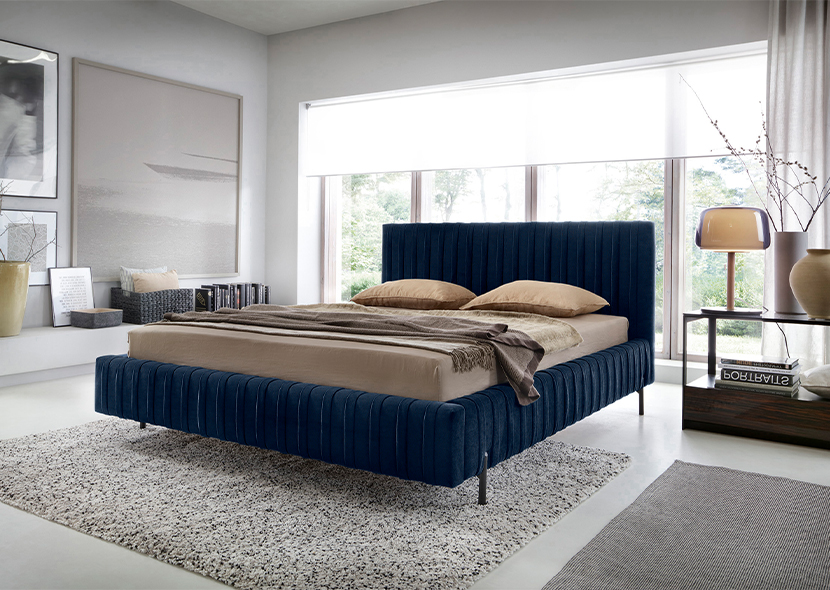 Plissa Upholstered Bed With Container 140x200 cm